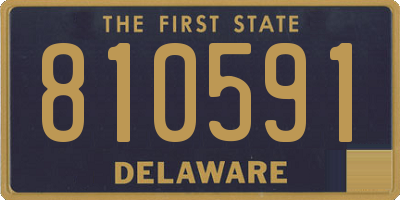 DE license plate 810591