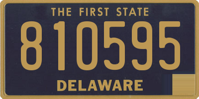 DE license plate 810595