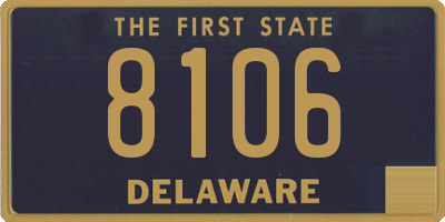 DE license plate 8106