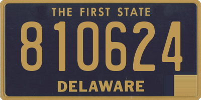 DE license plate 810624