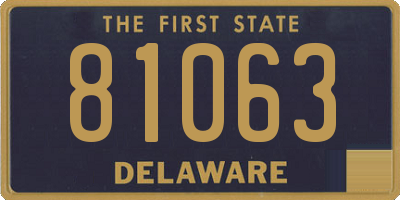 DE license plate 81063