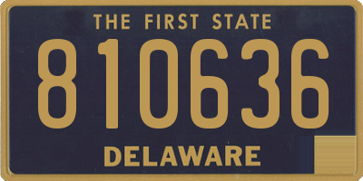 DE license plate 810636