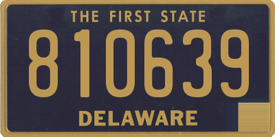 DE license plate 810639
