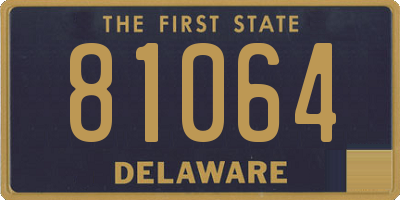 DE license plate 81064