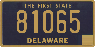 DE license plate 81065