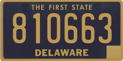 DE license plate 810663