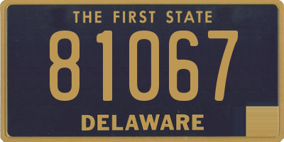 DE license plate 81067