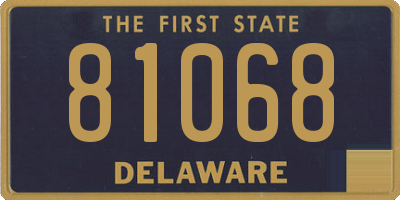 DE license plate 81068