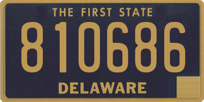 DE license plate 810686