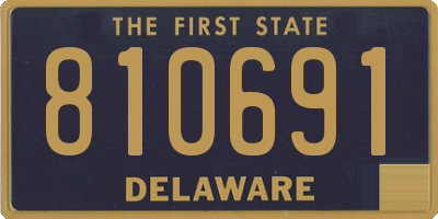 DE license plate 810691