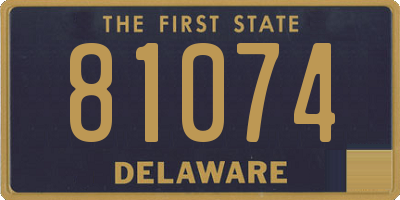 DE license plate 81074