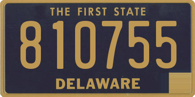 DE license plate 810755