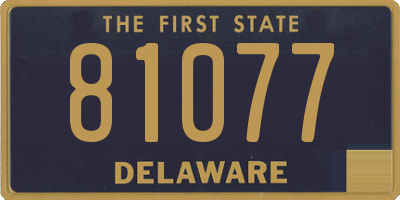 DE license plate 81077