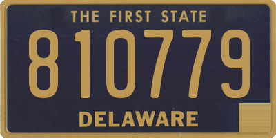 DE license plate 810779