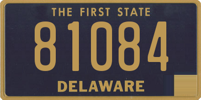 DE license plate 81084