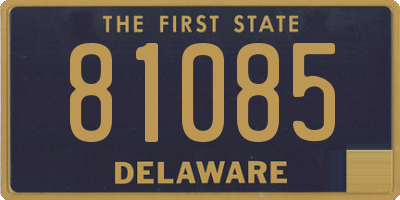 DE license plate 81085