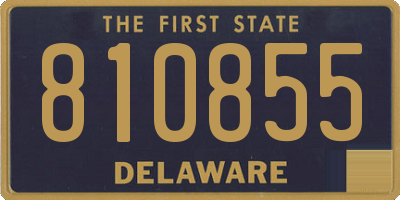 DE license plate 810855