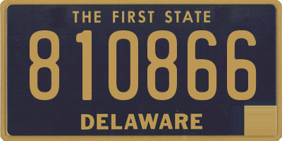 DE license plate 810866