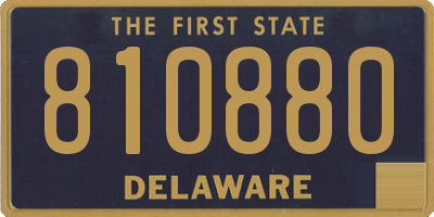 DE license plate 810880