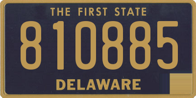 DE license plate 810885