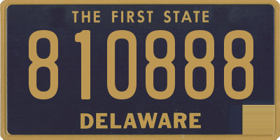 DE license plate 810888