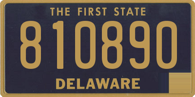 DE license plate 810890