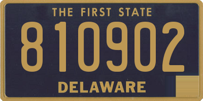DE license plate 810902