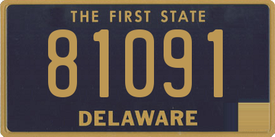 DE license plate 81091