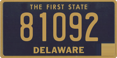 DE license plate 81092