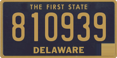 DE license plate 810939