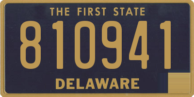 DE license plate 810941