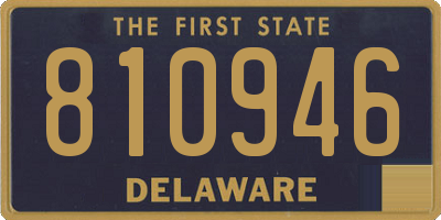 DE license plate 810946