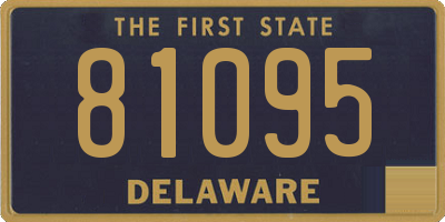 DE license plate 81095