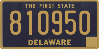 DE license plate 810950