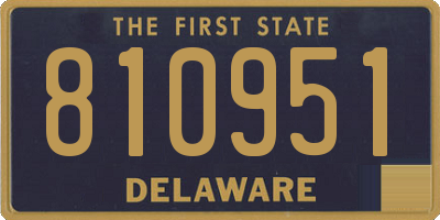 DE license plate 810951