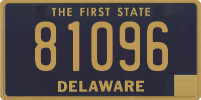 DE license plate 81096