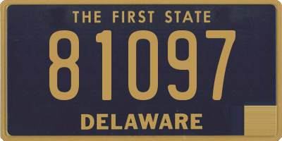 DE license plate 81097