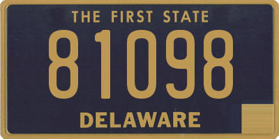 DE license plate 81098