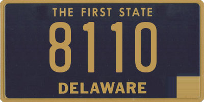 DE license plate 8110
