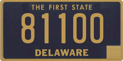 DE license plate 81100