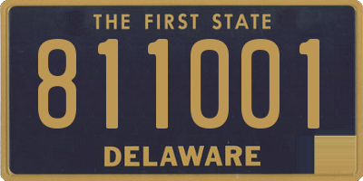 DE license plate 811001