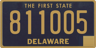 DE license plate 811005