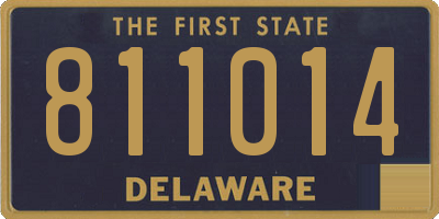 DE license plate 811014