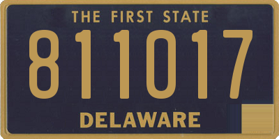 DE license plate 811017