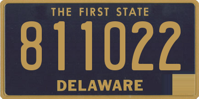 DE license plate 811022