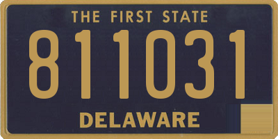 DE license plate 811031