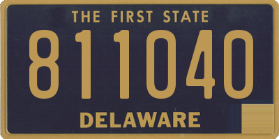 DE license plate 811040