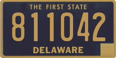 DE license plate 811042