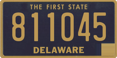 DE license plate 811045
