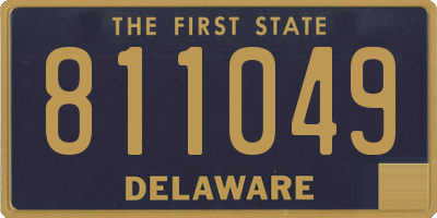 DE license plate 811049